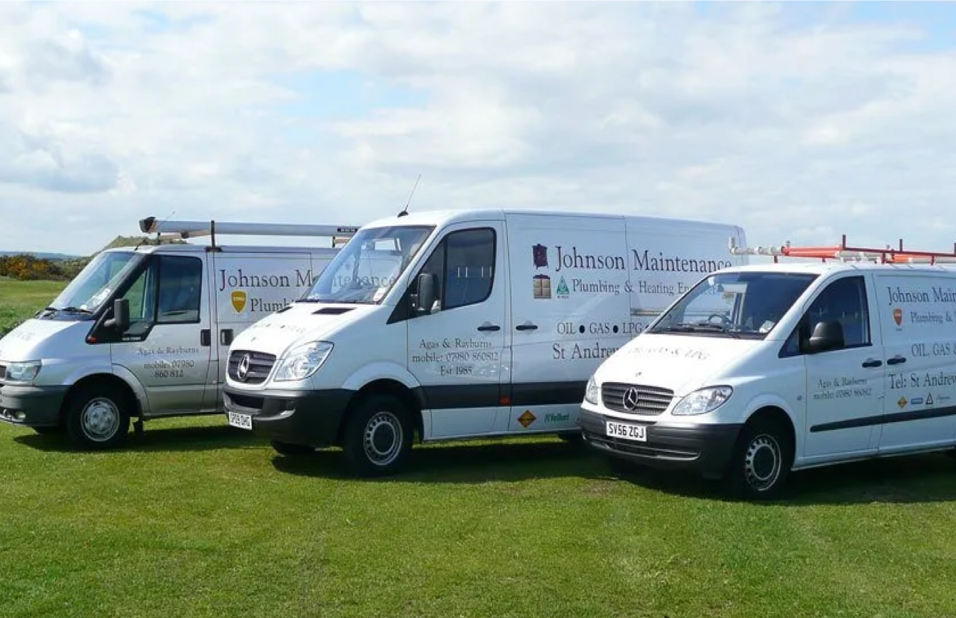 Johnson Maintenance vehicles